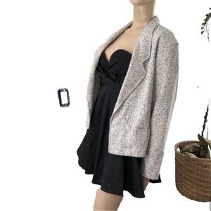 C&A coat/blazer two button gray, black.